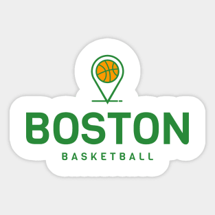 Boston Basketball Sticker